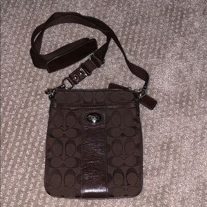 ***sold***Chocolate brown coach cross body